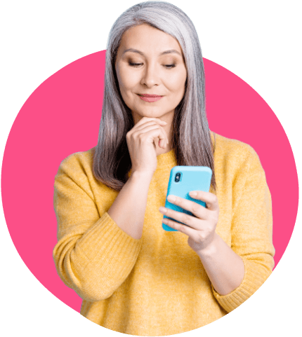 TextAnywhere woman supercharging the healthcare sector with SMS on her phone image