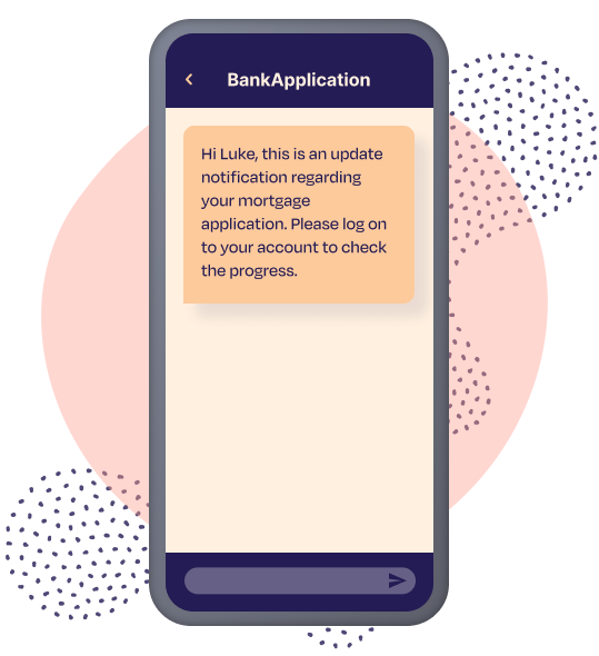 TextAnywhere Financial SMS Application Update Example